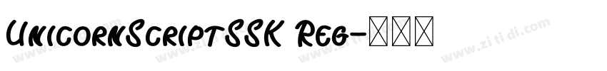 UnicornScriptSSK Reg字体转换